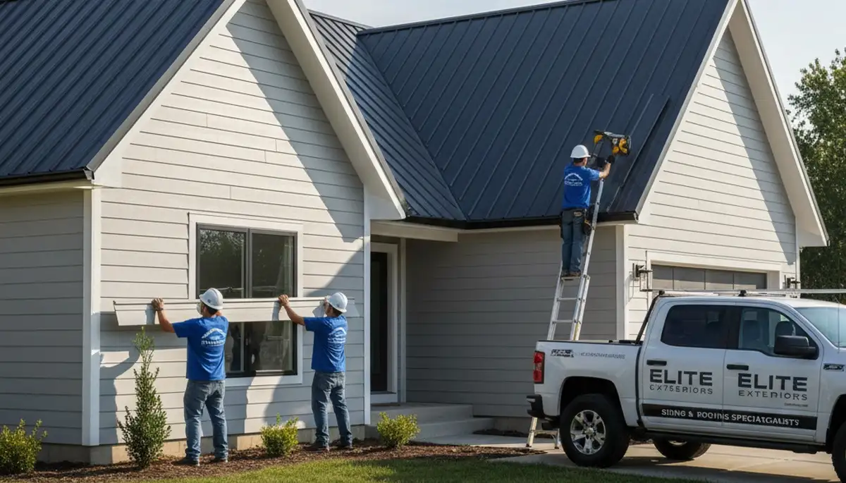 Professional metal roofing installation on home exterior in Atlanta, GA by Next Level Exteriors