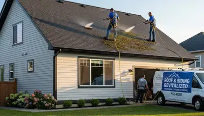 Professional roof cleaning and vinyl siding care in Atlanta, GA by Next Level Exteriors