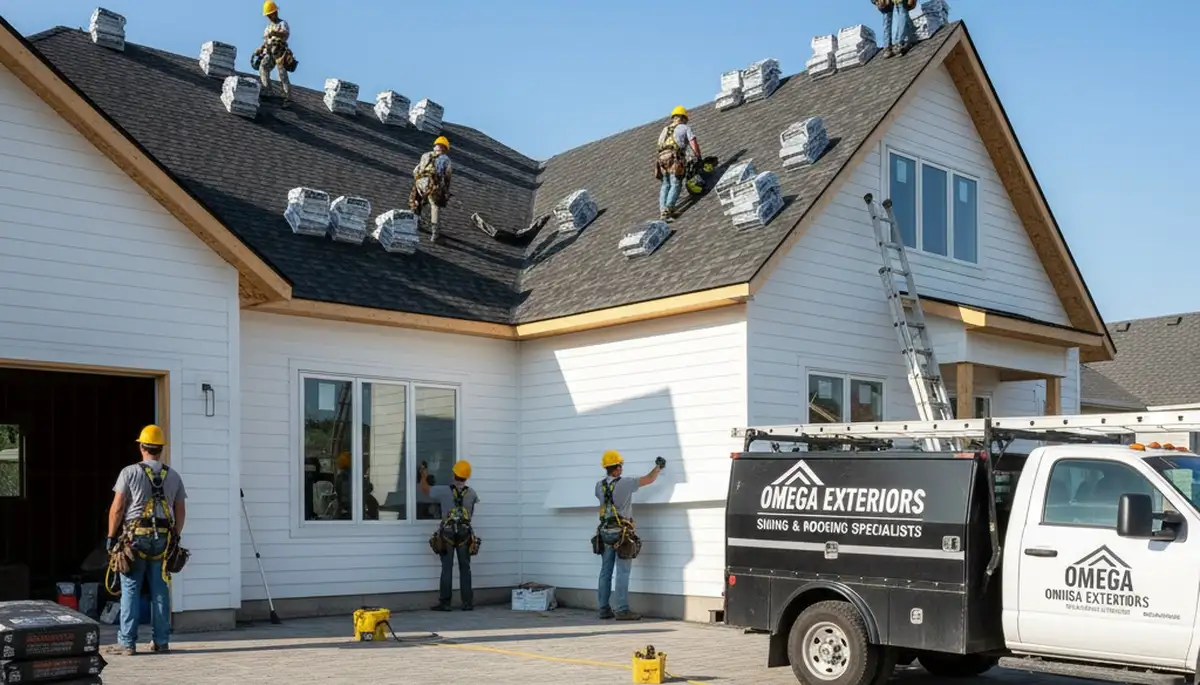 Professional roof installation service in Atlanta, GA by Next Level Exteriors vinyl siding experts