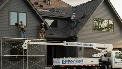 Professional roof repair service in Atlanta GA by Next Level Exteriors fixing storm and leak damage