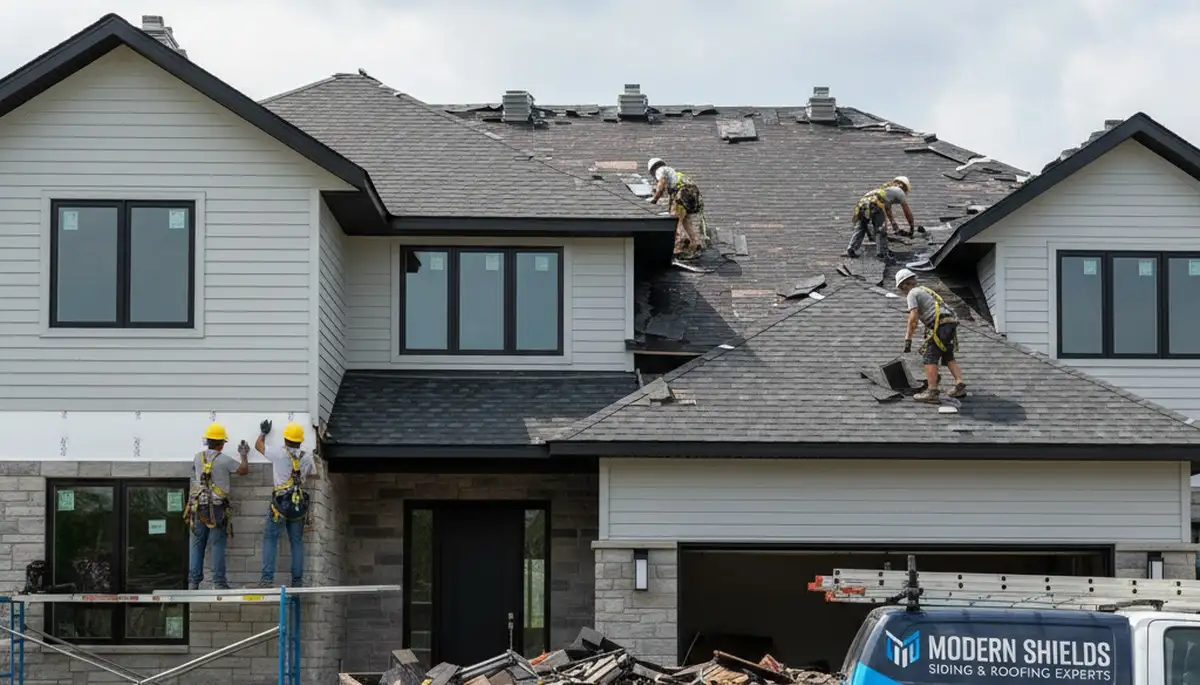 Professional roof replacement and vinyl siding installation in Atlanta, GA homes