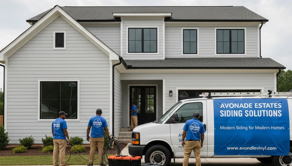 Professional vinyl siding installation on home exterior in Atlanta, GA