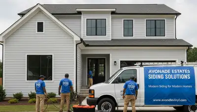 Professional vinyl siding installation on home exterior in Atlanta, GA