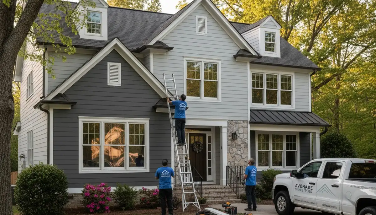 Professional vinyl siding installation on home exterior in Atlanta, GA