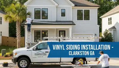 Professional vinyl siding installation on home exterior in Atlanta, GA