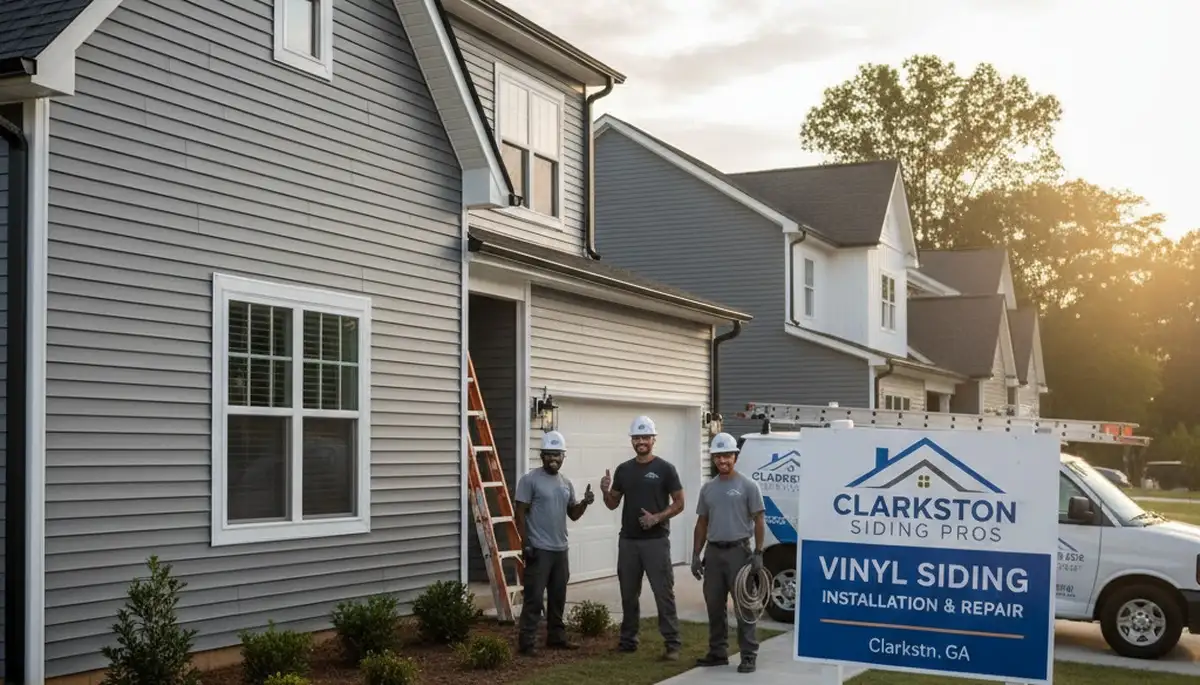 Professional vinyl siding installation on home exterior in Atlanta, GA