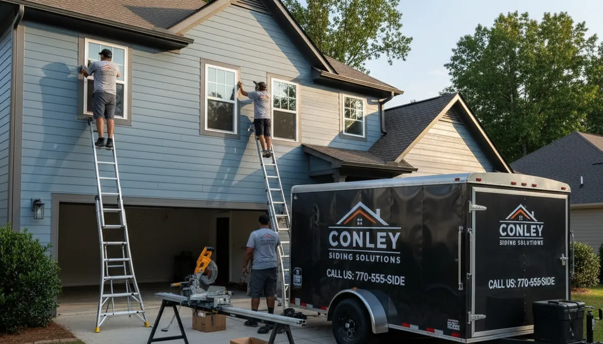 Professional vinyl siding installation service in Atlanta, GA by local exterior contractors