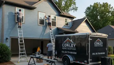 Professional vinyl siding installation service in Atlanta, GA by local exterior contractors