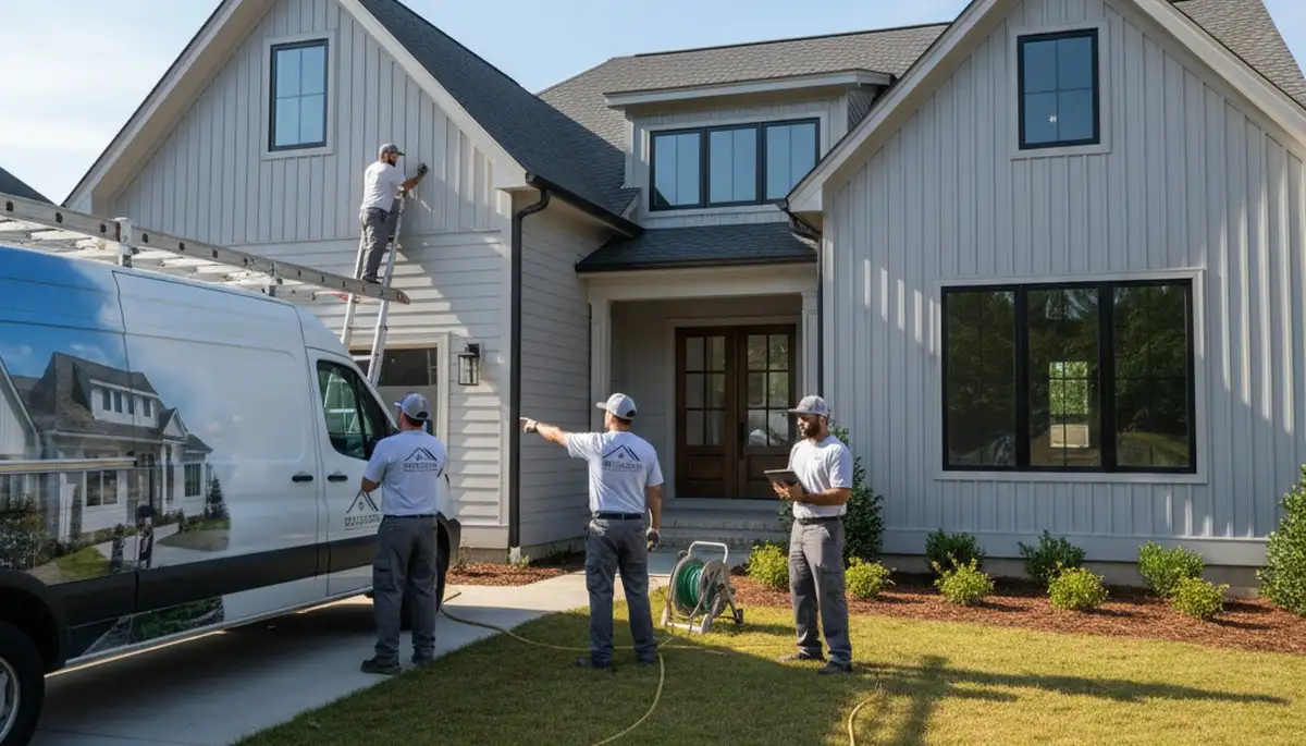 Professional vinyl siding installation on home exterior in Atlanta, GA