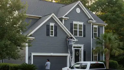 Professional vinyl siding installation on home exterior in Atlanta, GA