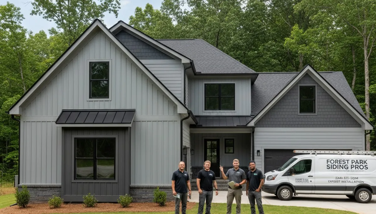 Professional vinyl siding installation on home exterior in Atlanta, GA