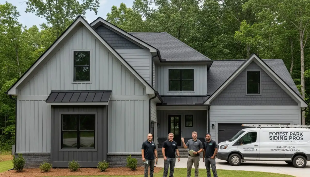 Professional vinyl siding installation on home exterior in Atlanta, GA