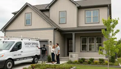 Professional vinyl siding installation on home exterior in Atlanta, GA