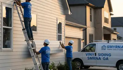 Professional vinyl siding installation on home exterior in Atlanta, GA