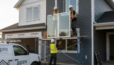 Professional window installation by vinyl siding experts in Atlanta, GA home exterior upgrade