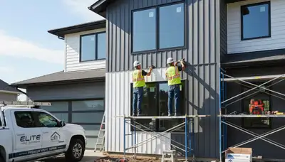 Professional window installation with vinyl siding in Atlanta, GA by Next Level Exteriors