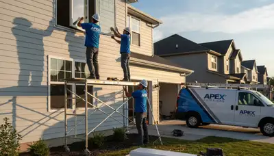 Professional window replacement by vinyl siding experts in Atlanta, GA home exterior